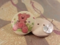 Preview: Teddy Holz Knopf Ohrringe Bär Kuscheltier Betty